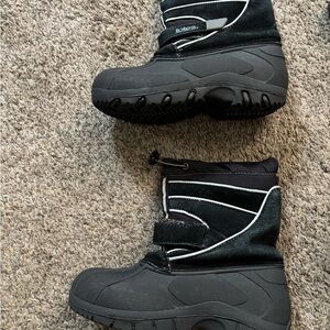 Totes Brand Kids Black Winter Boots - Size Boys 2 Medium
